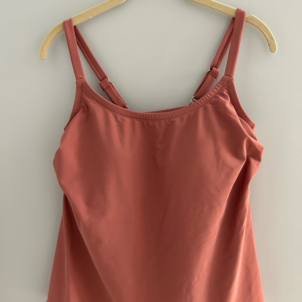 NWT mauve tankini top size 16W